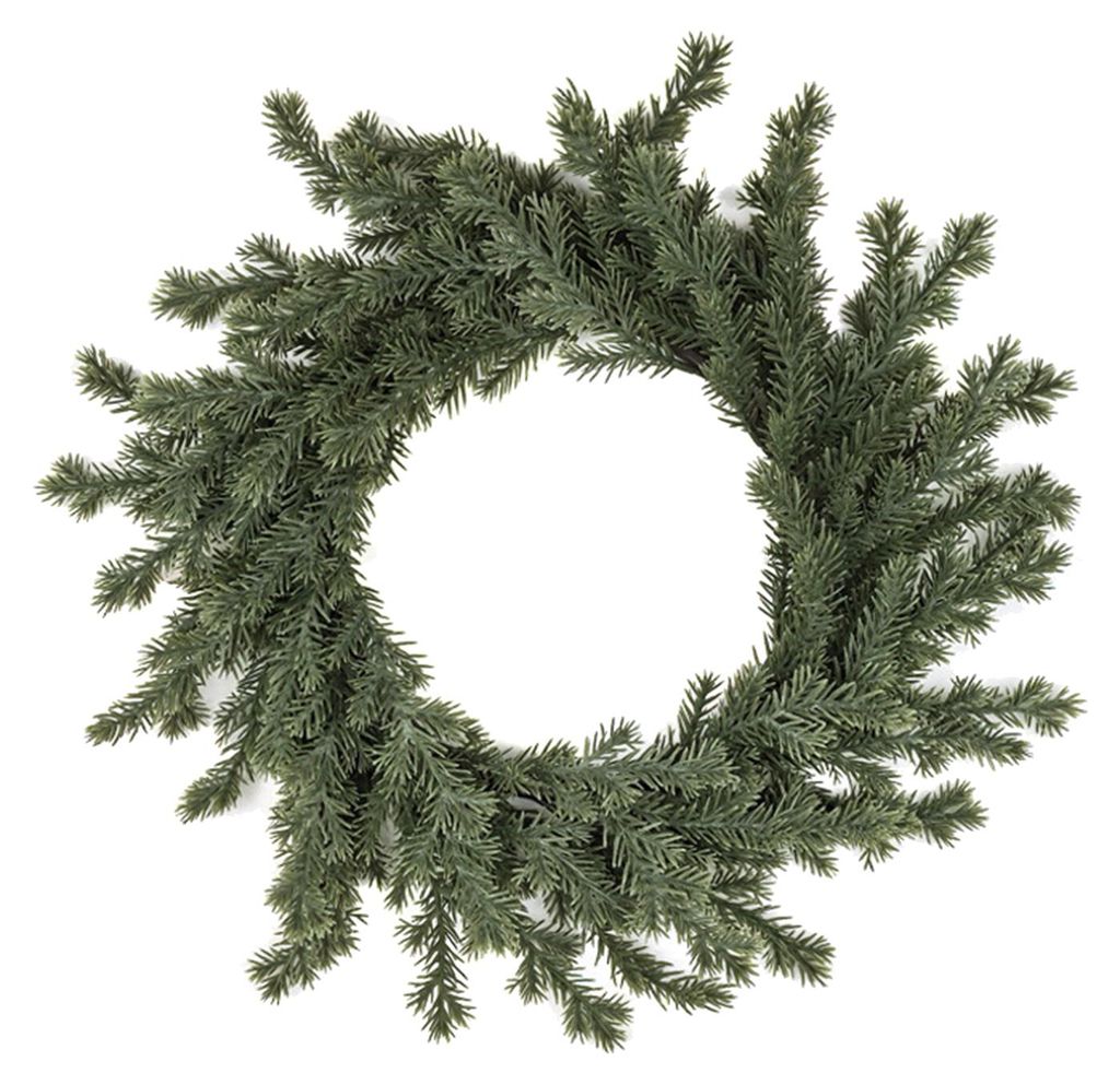Weihnachtskranz aus Kiefer und Zeder, winterlicher künstlicher Tannengrünkranz, festlicher künstlicher Zedernkranz für drinnen und draußen, Ha...