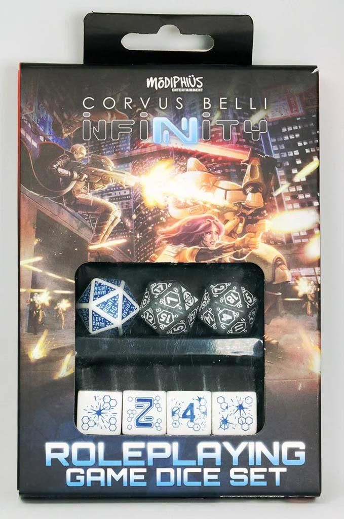 Infinity RPG Mercenary Dice Set - Würfel for das Tabletop-Rollenspiel - ENG Edition
