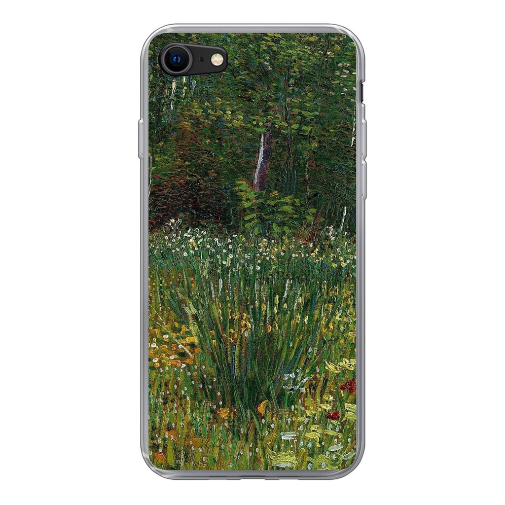 MuchoWow Handyhülle Schutzhülle Hülle für iPhone 8 Asnières - Vincent van Gogh Silikon Softcase Handy Hülle - Schutzhaube