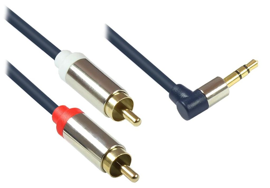 Good Connections Audiokabel 3,5mm-St. gew.-2xRCA St. 1,5m