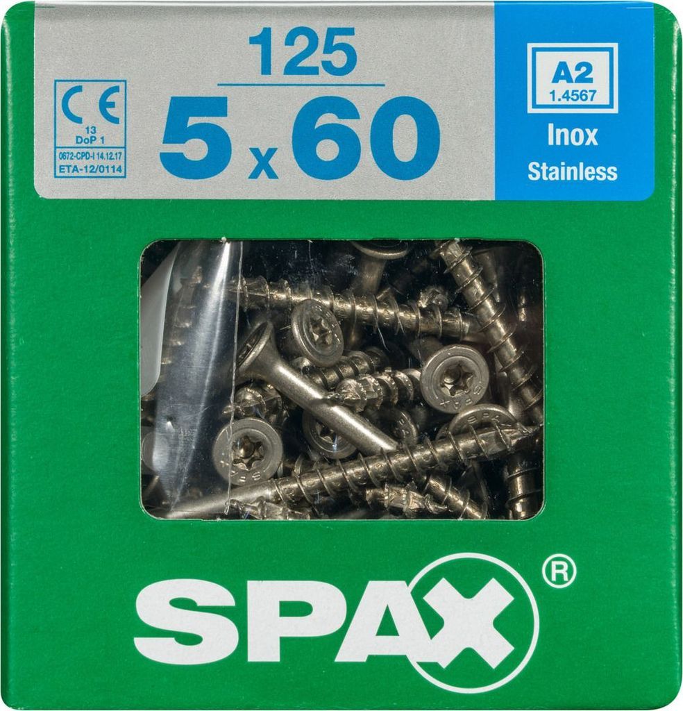 SPAX 4197000500606, Schraube, Edelstahl, Holz, Flachkopf, Produktbild 