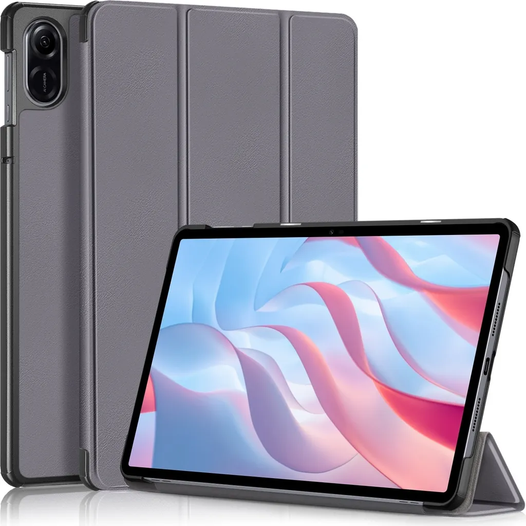 Per Honor Pad X9 / X8 Pro 3folt Wake UP Smart Cover Tablet Case Custodia Sleeve Nuovo Grigio