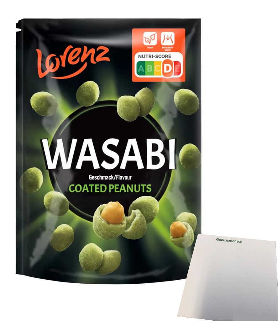 Lorenz Wasabi Erdnüsse (100g Beutel) + usy Block Produktbild 