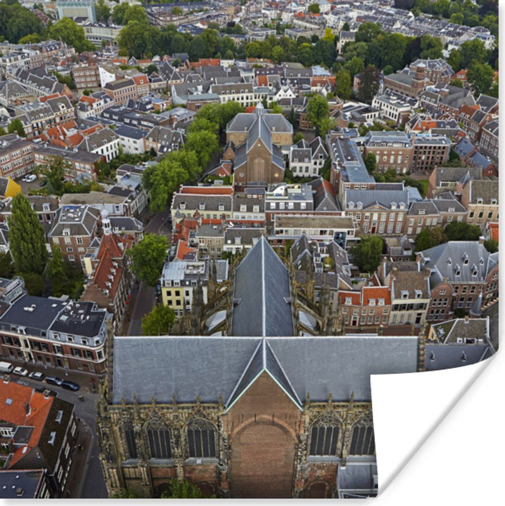 MuchoWow Poster Utrecht - Luft - Nachmittag 50x50 cm - Wohnzimmerdekoration