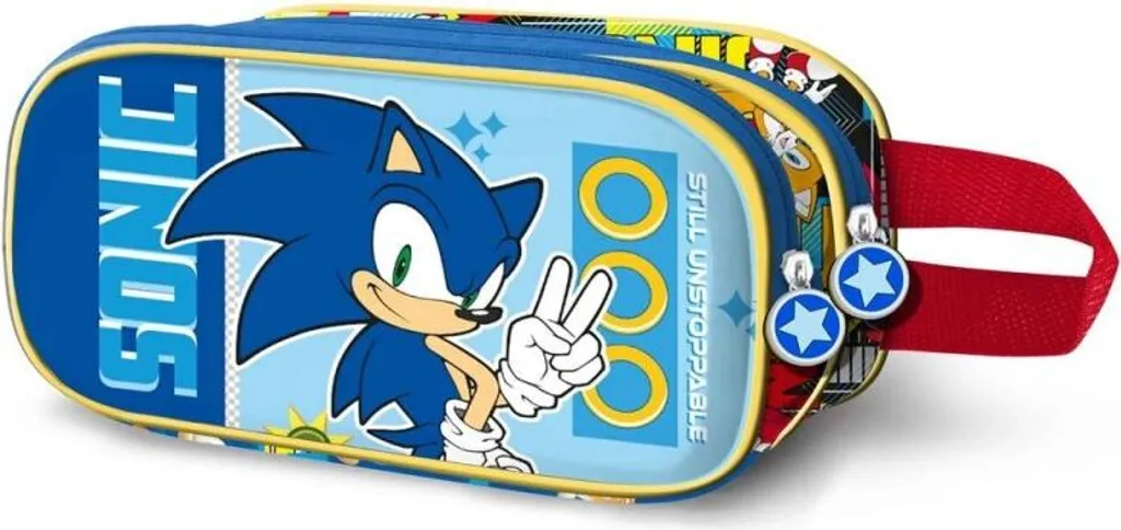 Astuccio Sonic The Hedgehog Karactermania Blu | Scuola e Tempo Libero