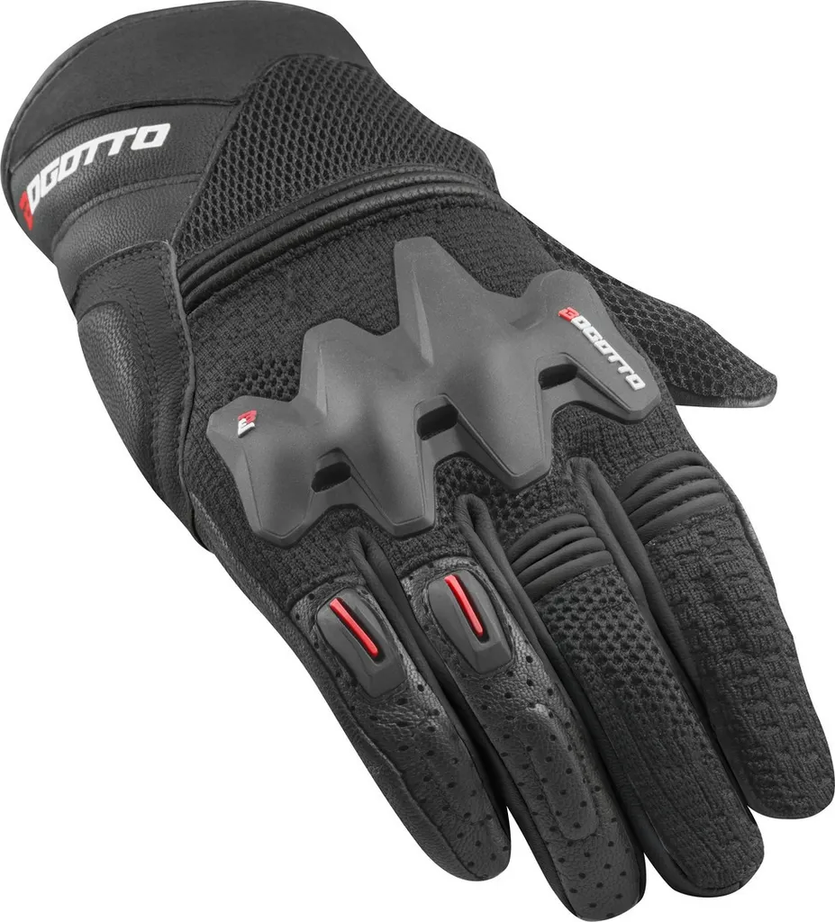 Gants moto Bogotto Xatran noir XS : fini les mains chaudes en été