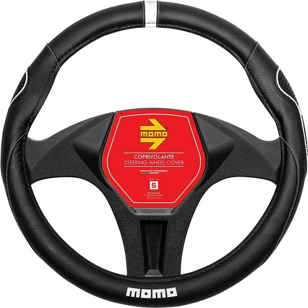 MOMO MOMLSWC014BWS Coprivolante Nero Bianco Taglia S Universale