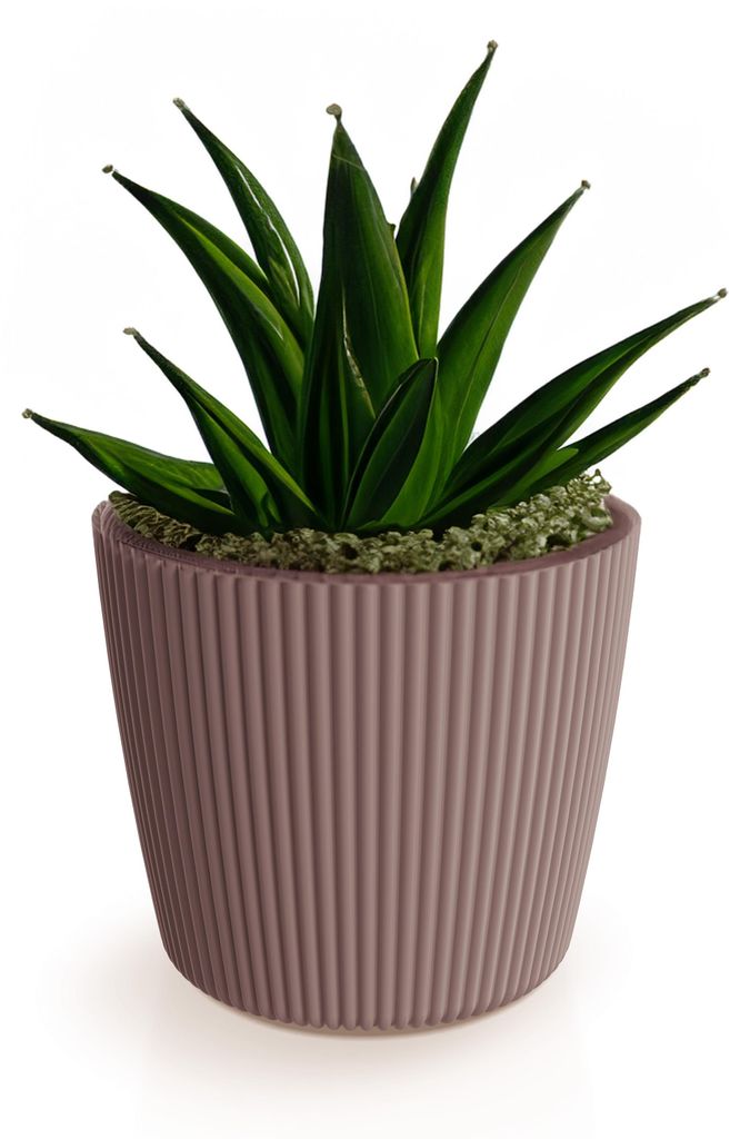 Prosperplast Pflanztopf Buckingham - terra braun - D39 cm Produktbild 