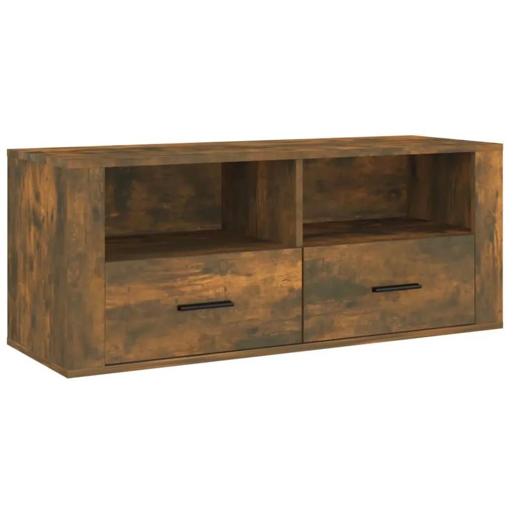Mobiletto Porta TV 100 cm Rovere Fumé - Mobile Soggiorno Legno Moderno