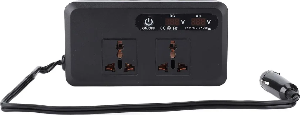 Onduleur de voiture 12V vers 220V transformateur de tension 200W AC