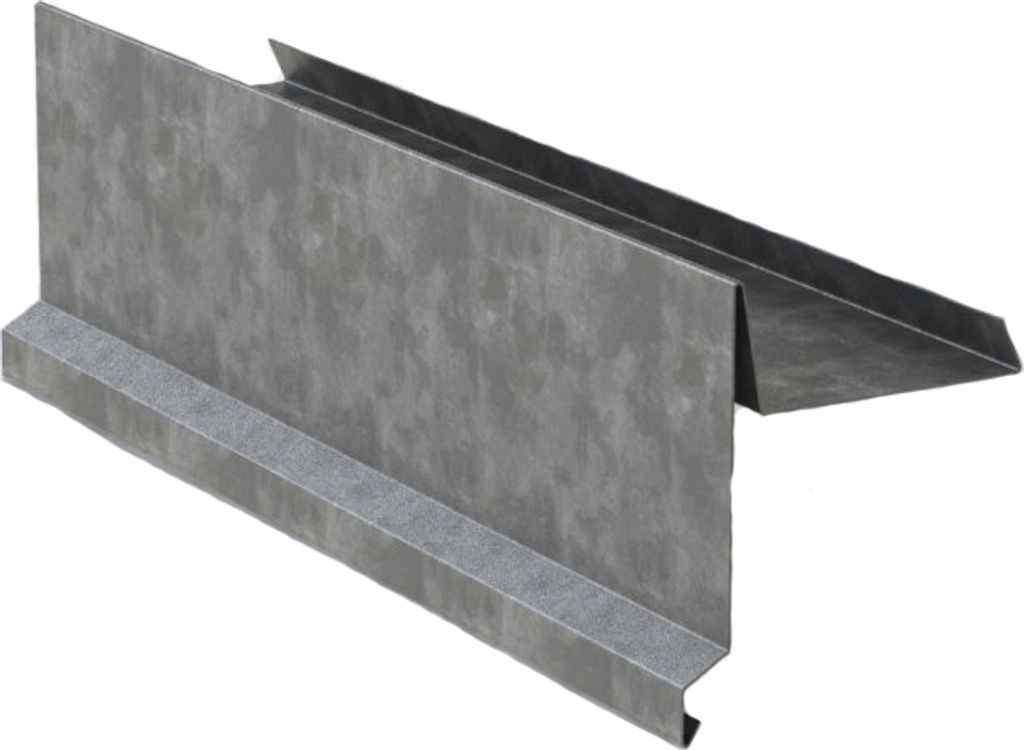 Ortgangblech Br. 250 mm, 1 m, Naturzink