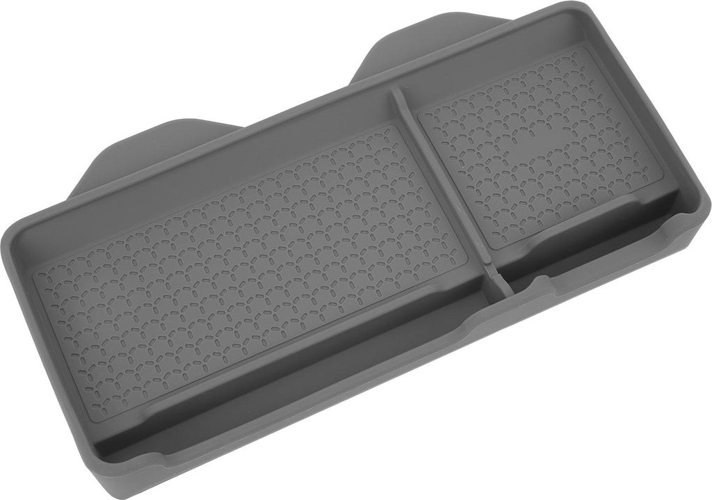 Auto-Armaturenbrett-Aufbewahrungskoffer, multifunktionaler Silikon-Organizer mit verstecktem Magnet, Ersatz für Tesla Model 3 oder Y, Grau