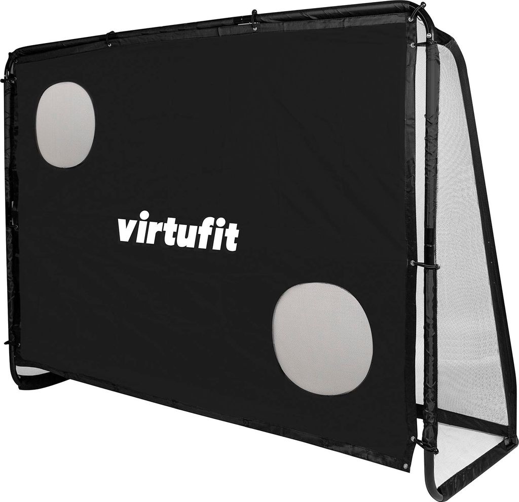 VirtuFit Fußballtor Pro mit Zielwand, 220 x 170 cm Schwarz Produktbild 