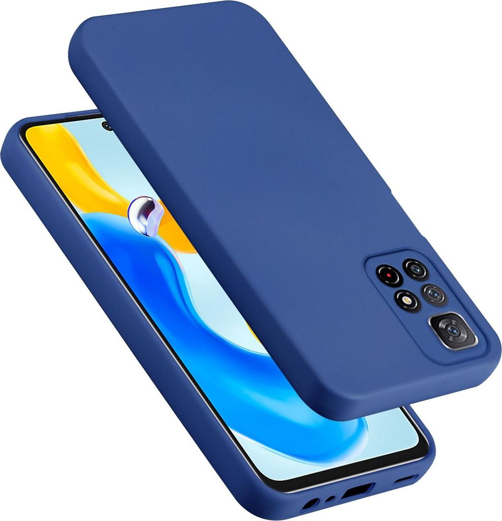 Cadorabo Hülle für Redmi Note 11s 5G Hülle Silikon Handyhülle Case aus flüssigem Silikon, Kratzfeste und stoßfeste Schutzhülle für Redmi No...