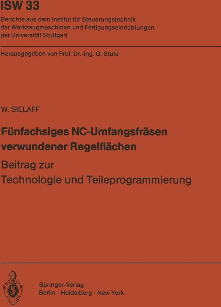 Fünfachsiges NC-Umfangsfräsen verwundener Regelflächen