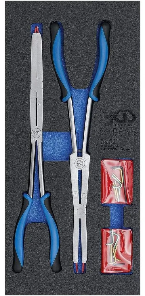 Outil pour circlips de 345 mm à double articulation idéal pour maintenance lourde