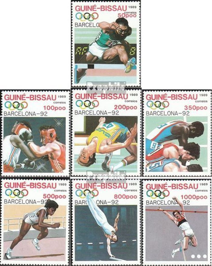 Briefmarken Guinea-Bissau 1989 Mi 1041-1047 (kompl.Ausg.) Produktbild 