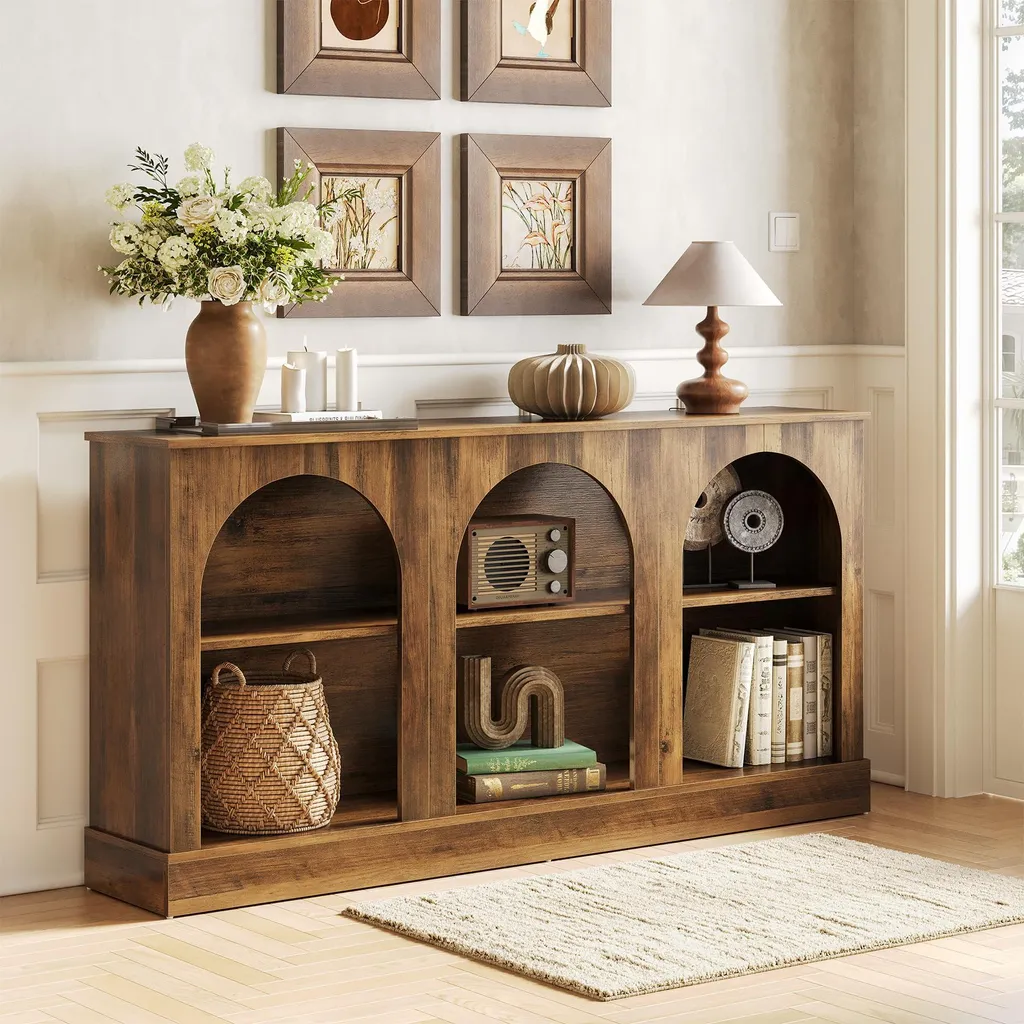 Console Gain de Place 160 cm : Solution de Rangement Entrée et Salon - 3