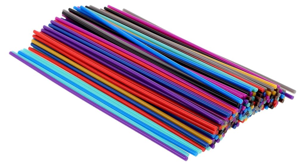 260 Stück 3D Stift Filament Nachfüllpackung 25mm x 15cm PCL Niedrigtemperatur Filament für Hobby und Technik
