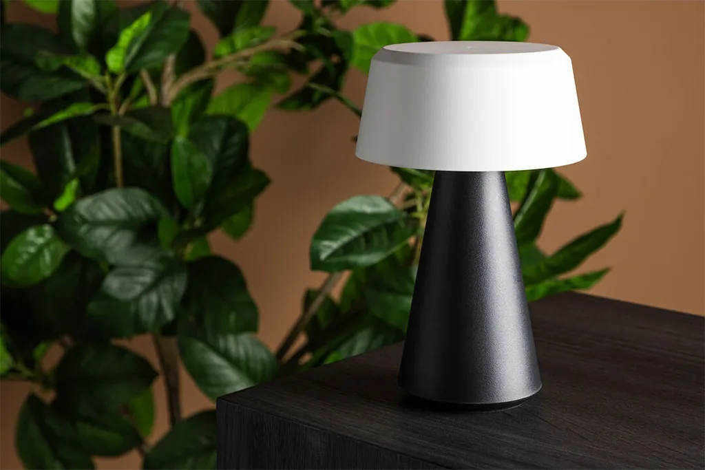 Lampe de Table Extérieure Noire Statford pour Repas de Jardin et Balcon