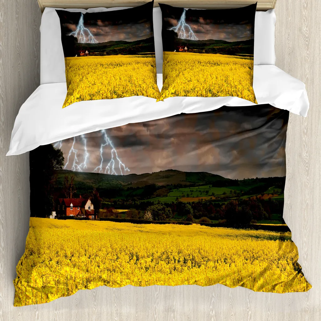 Set Letto ABAKUHAUS Tempesta sul Prato 155x220: Arte e Benessere