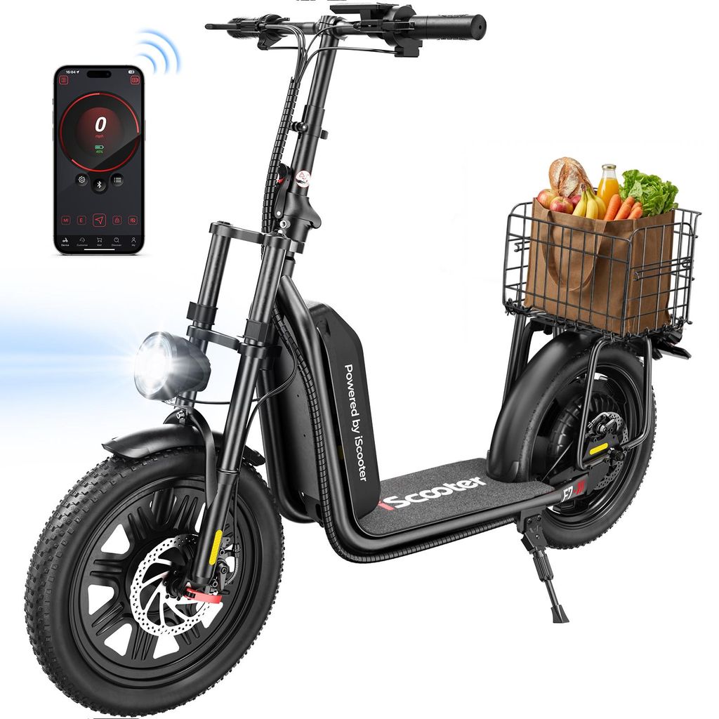E Scooter mit Straßenzulassung,16 × 3.0 Zoll Fat Tire E Produktbild 