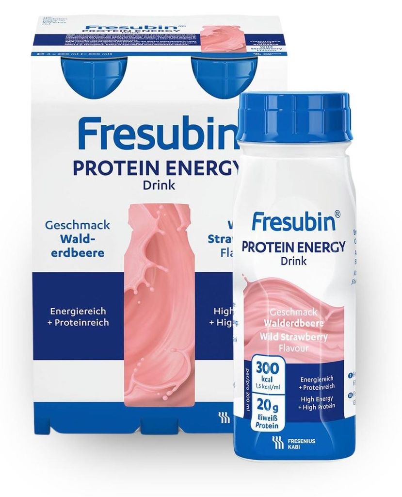 Fresubin protein energy DRINK Walderdbeere Trinkfl, 4X200 Immagine del prodotto 