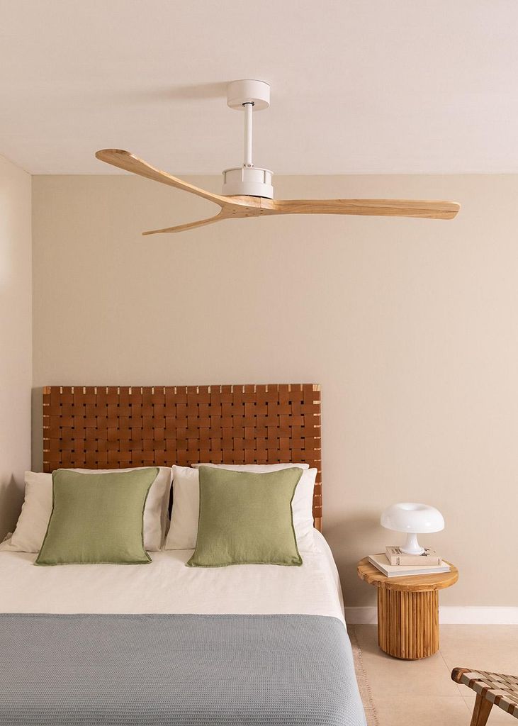 WIND LARGE - Leiser Deckenventilator 40W Ø152 cm 100% Holz