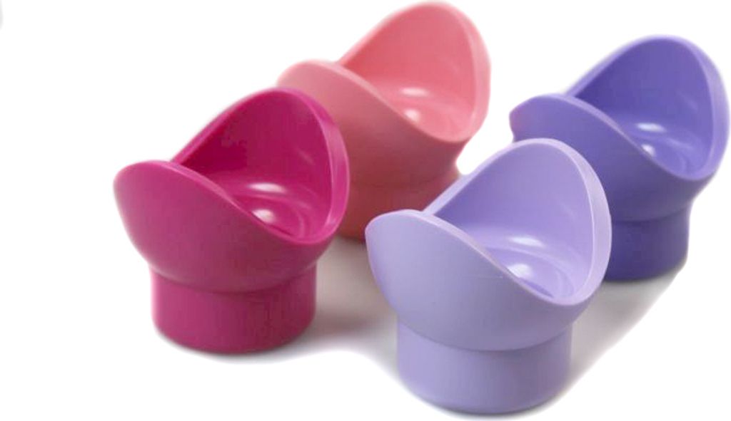 TUPPERWARE Junge Welle Eierbecher helllila + dunkellila + pink + rosa