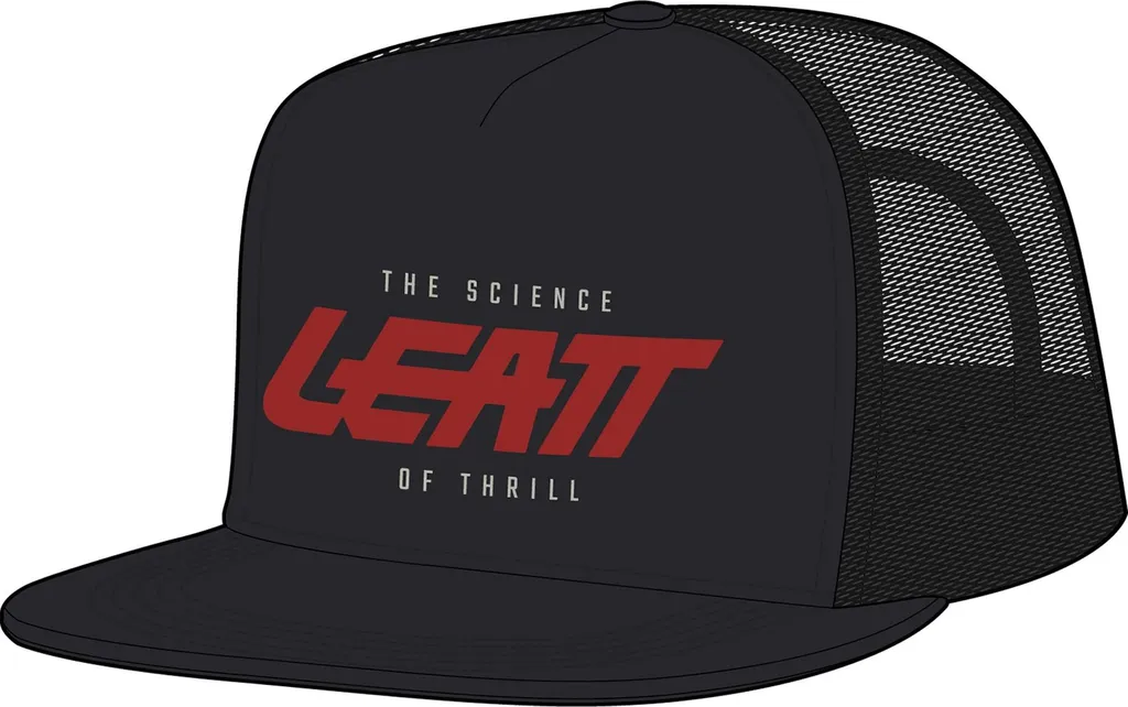Casquette de sport LEATT Trucker noir rouge idéale pour les loisirs