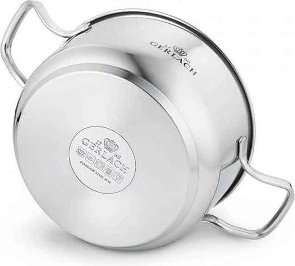 Edelstahlkochtopf 24cm 2L silber