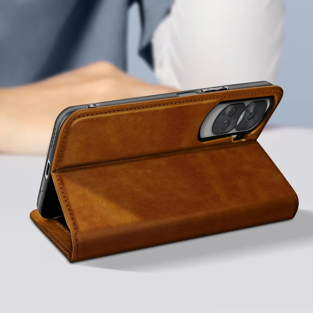 Recensione Cover Honor 90 Lite Marrone | Portafoglio e Stand Magnetico - 3