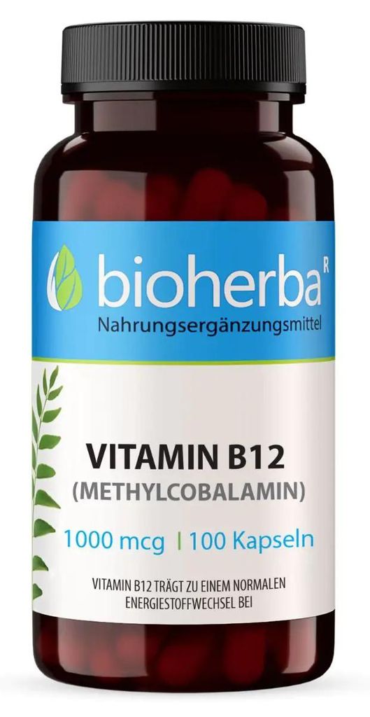 Bioherba Vitamin B12 (Methylcobalamin) 1000 mcg 100 Kapseln
