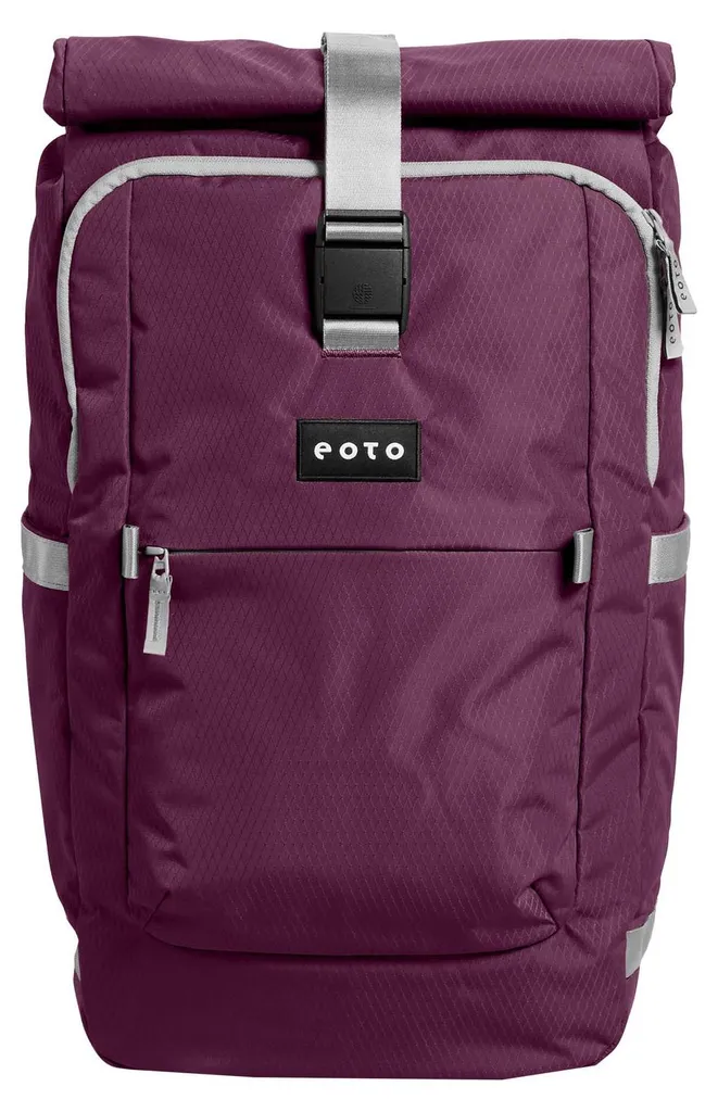 Sac à dos Tall41 Rolltop 41L Wine Red avec compartiment ordinateur PC