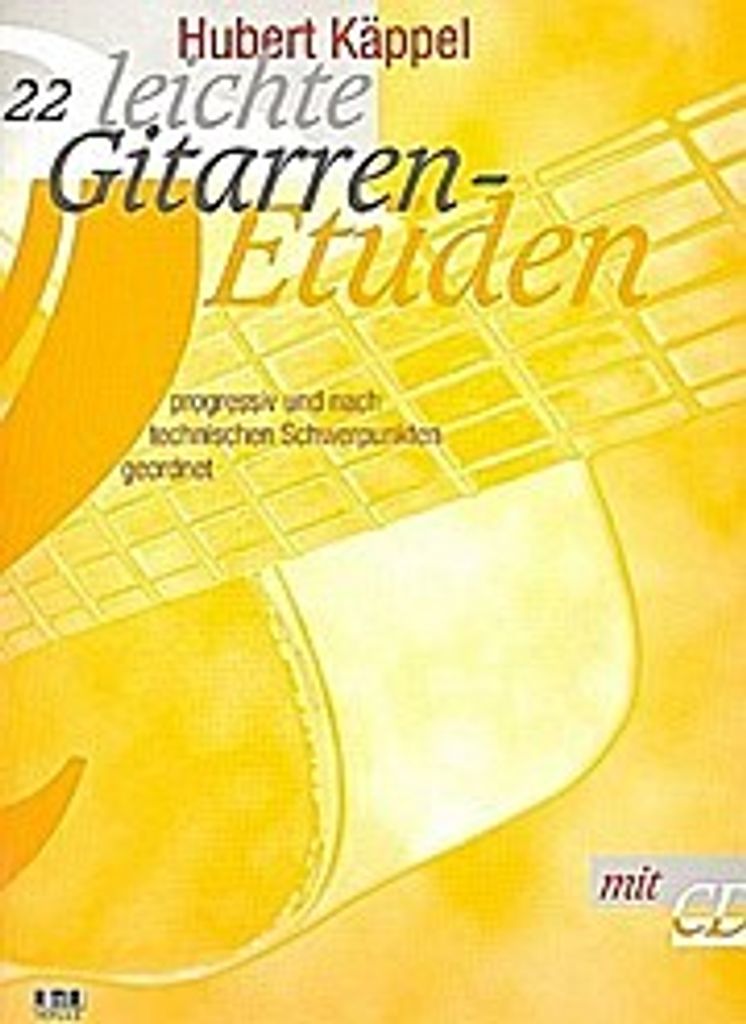 22 leichte Gitarrenetüden (+CD) progressiv und nach technischen Schwerpunkten geordnet