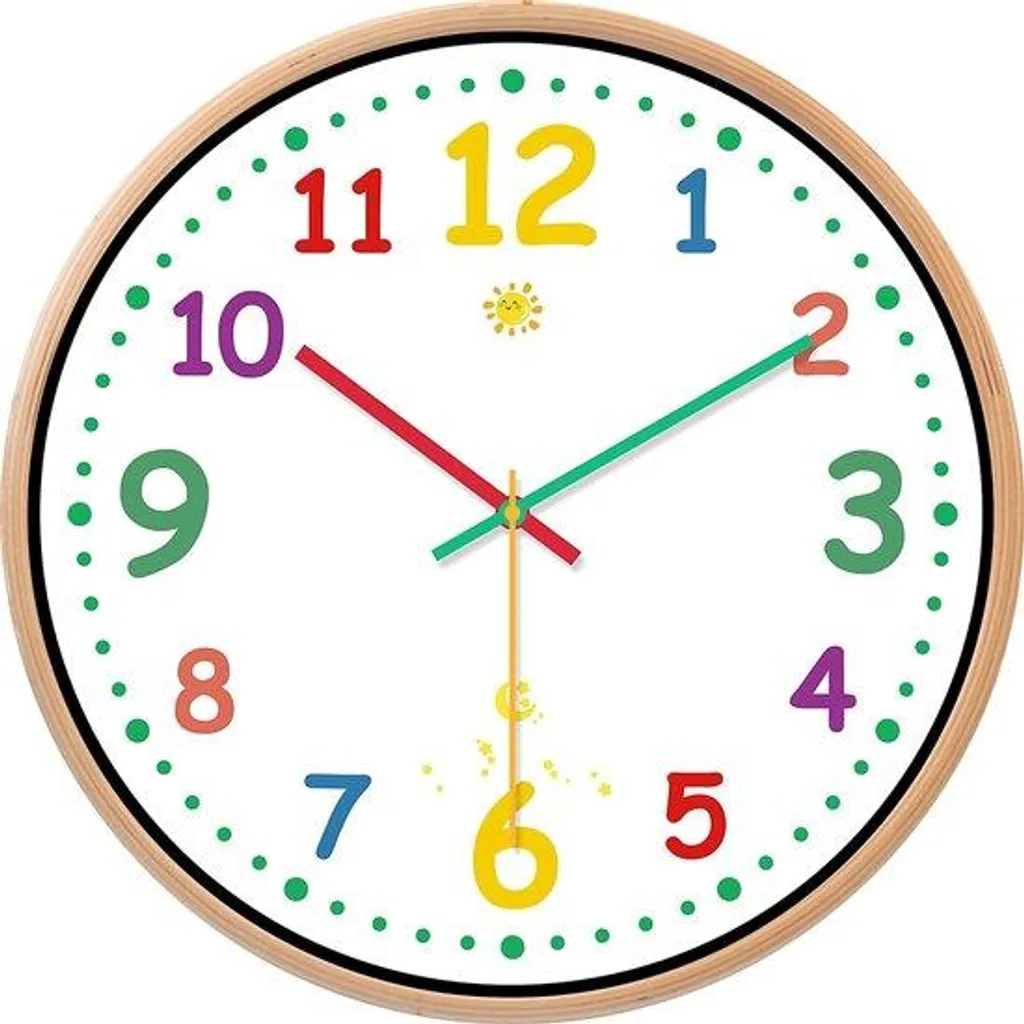 Horloge murale silencieuse en cuir 30 cm avec cadran facile à lire