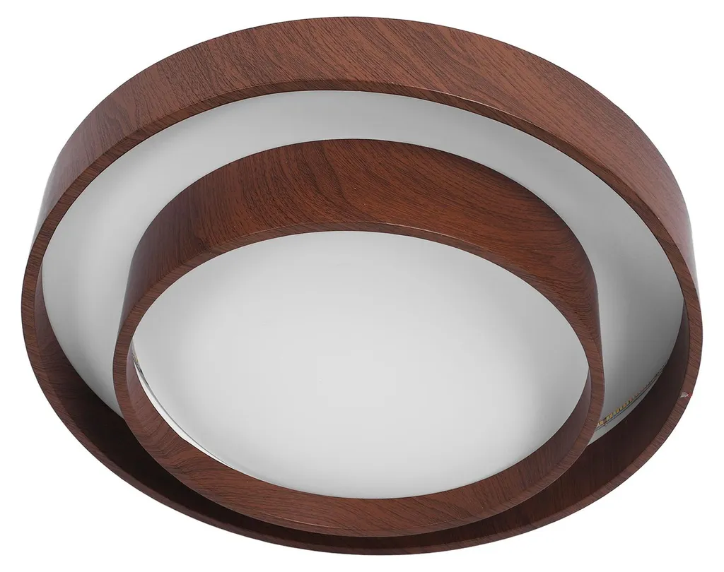 Plafonnier LED 3 Couleurs Interchangeables Noyer avec Télécommande - 2