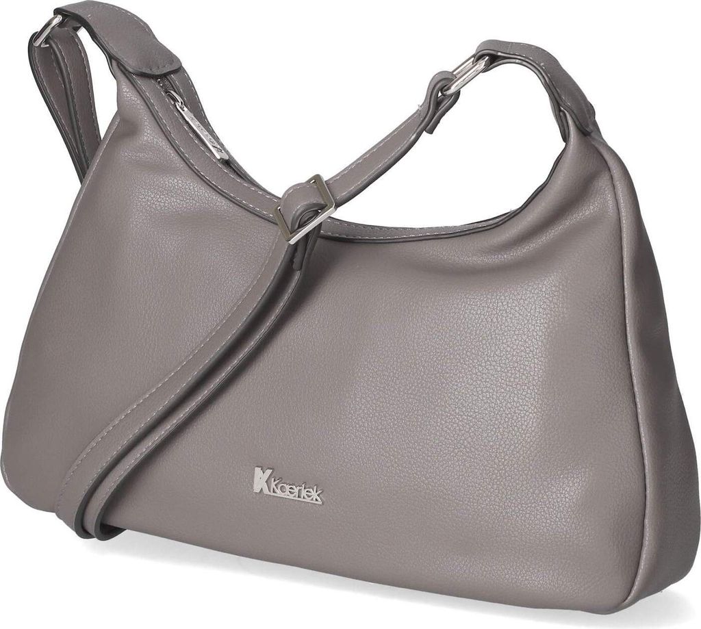 Kaerlek Damen Umhängetasche/ Schultertasche Grau Synthetik-