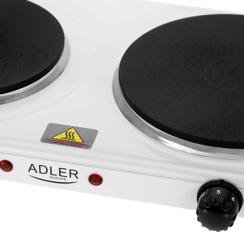 Réchaud électrique 2 feux Adler 2500W idéal camping studio et d'appoint - 6