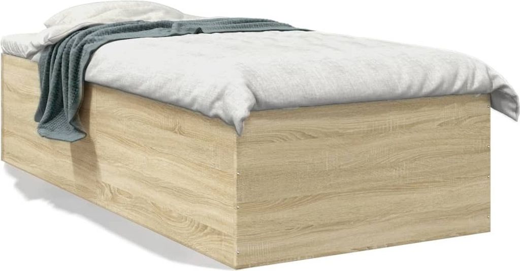 Maison Exclusive - Bettgestell Sonoma-Eiche 100x200 cm Holzwerkstoff