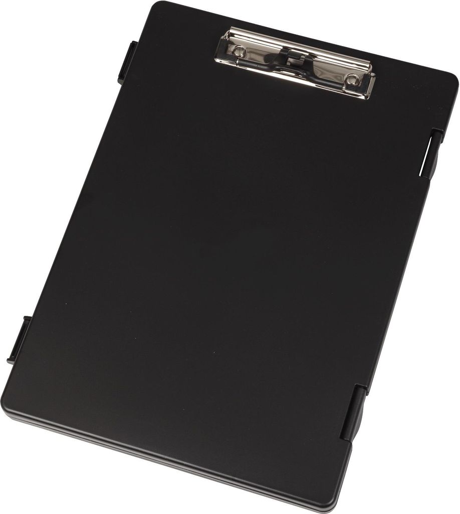 WEDO Klemmbrett XS mit Aufbewahrungsfach DIN A4 schwarz