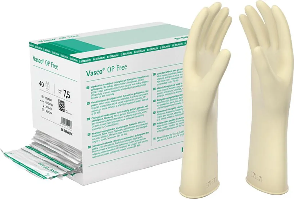 Évitez les allergies avec les gants Vasco OP Free 6,5 stériles sans latex
