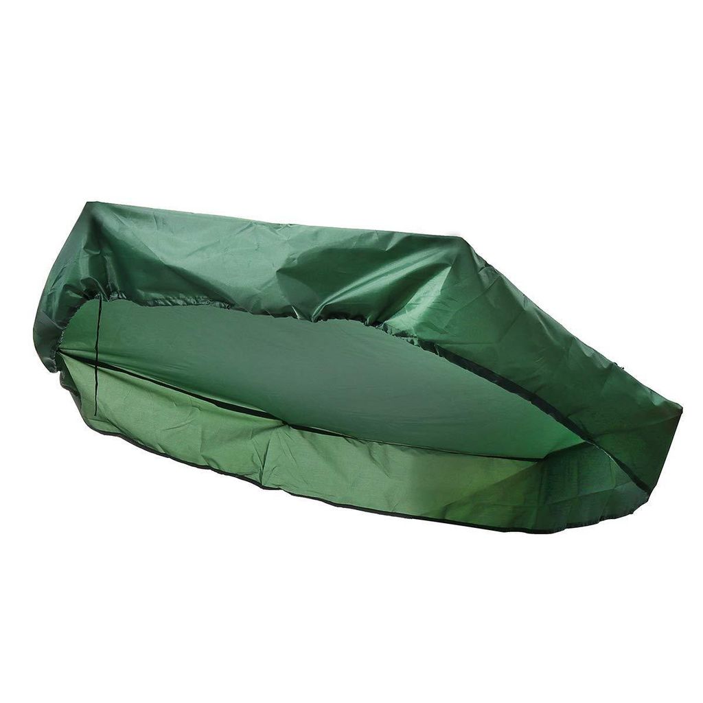 A green sandbox cover is shown against a white background.