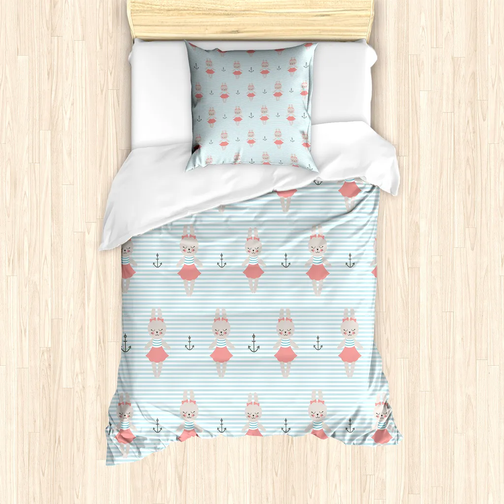 Design & Salute: Set Copripiumino ABAKUHAUS Marine Pale Blue