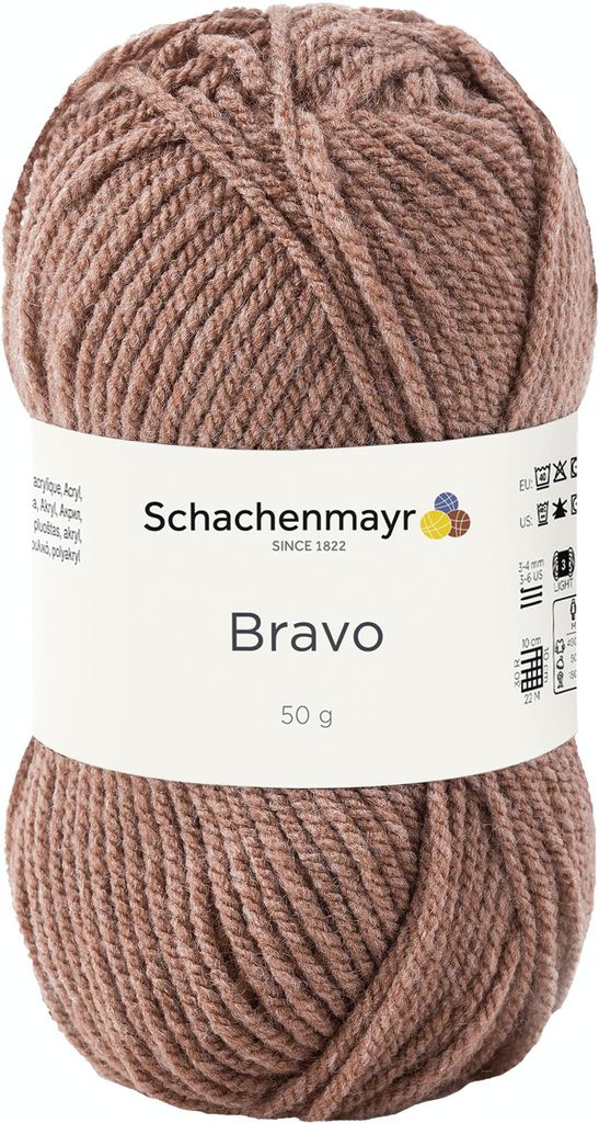 Schachenmayr Bravo, 50g Holz Meliert Handstrickgarne