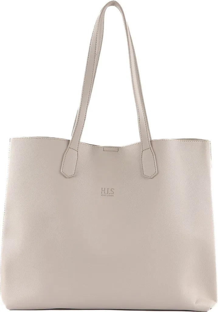 Sac Shopping Bag H.I.S Écru - Grand Sac à Épaule pour Femme, Style Casual