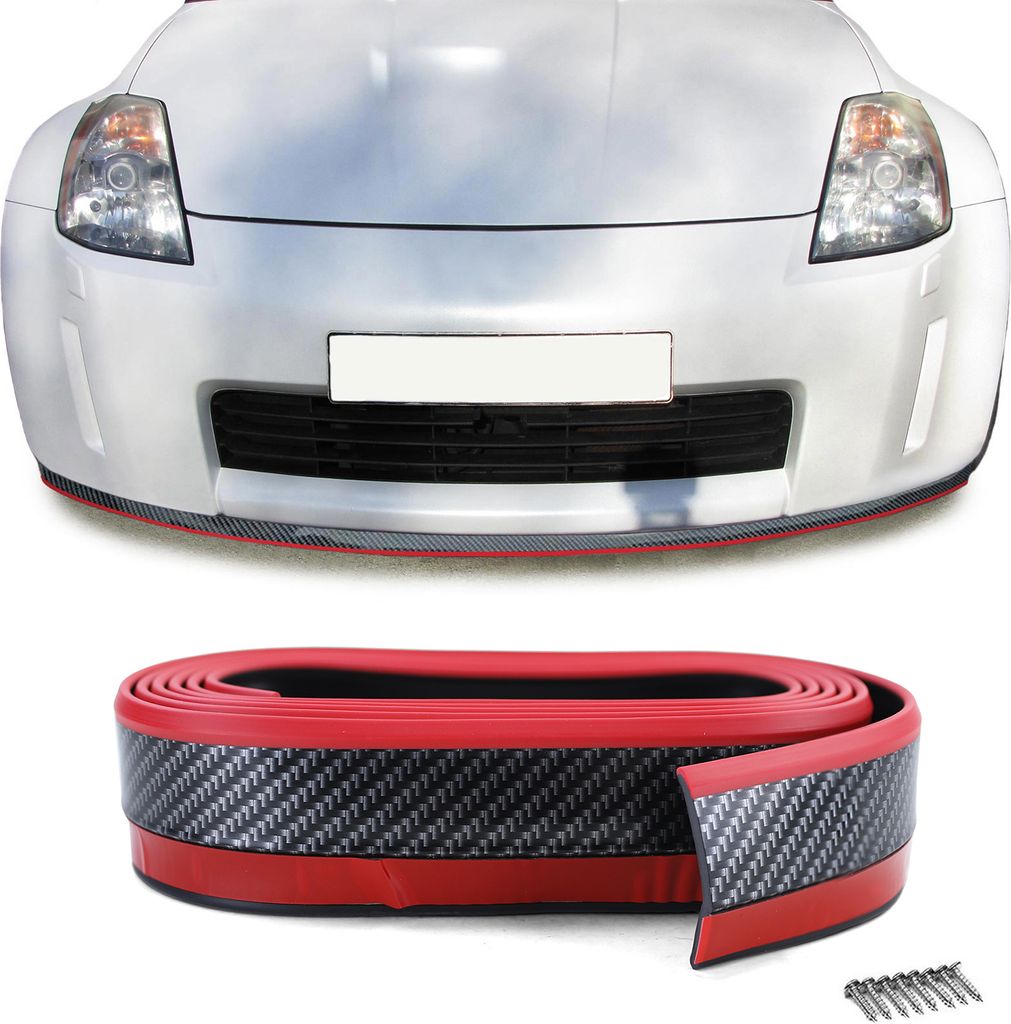 Front Spoiler Lippe universal flexibel 2,5mx5cm Carbon Produktbild 