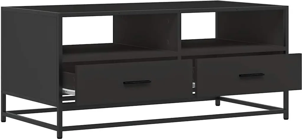 Tavolino Industrial Nero 100x50x45 Best Möbel Cloris - Qualità e Prezzo - 7