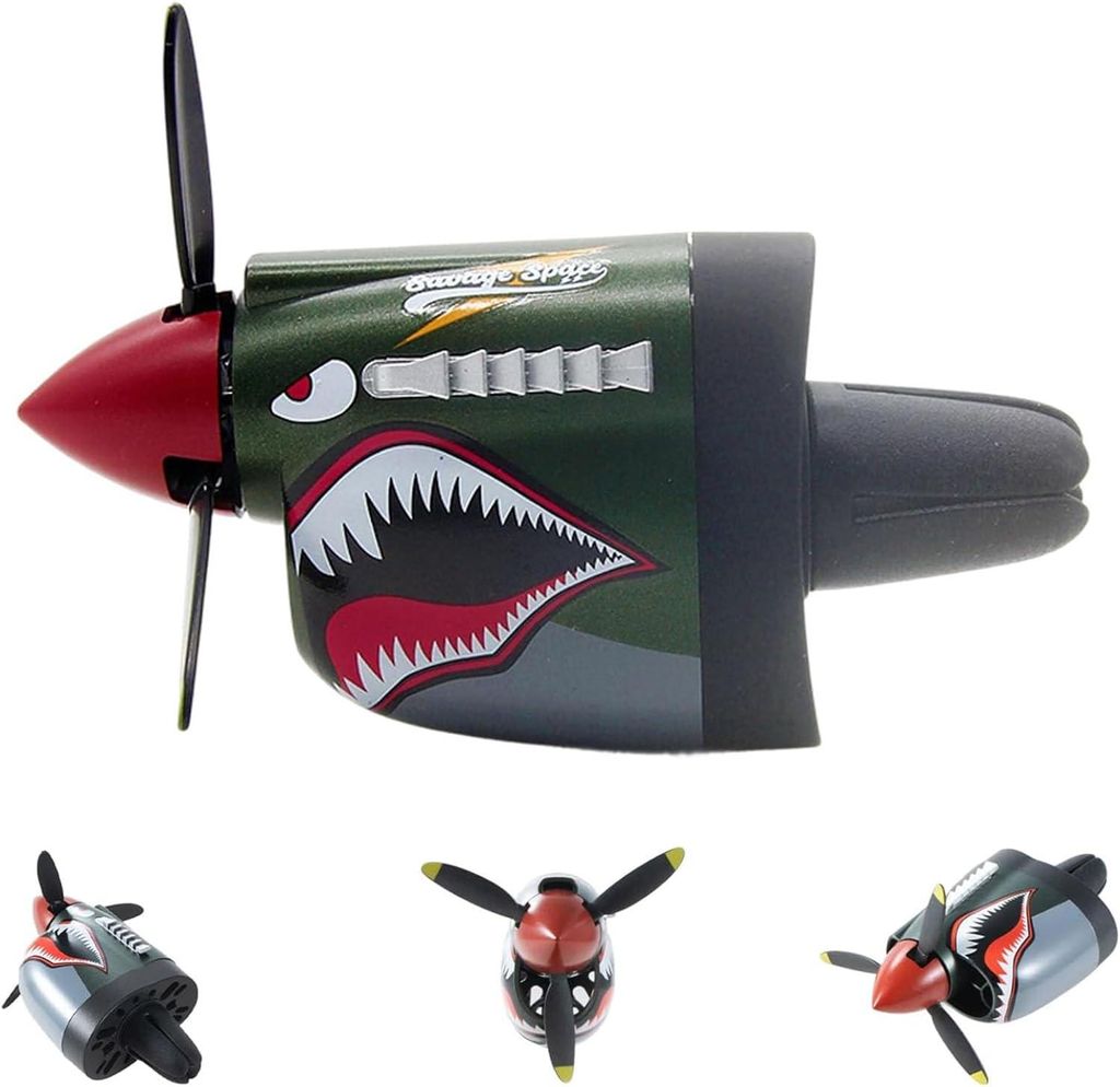P-40 Kampfflugzeug Lüftungsschlitz-Dekoration, Fighter Auto Lufterfrischer, Mini P-40 Jet Armaturenbrett Dekor, Einzigartiges Geschenk für Pilote...