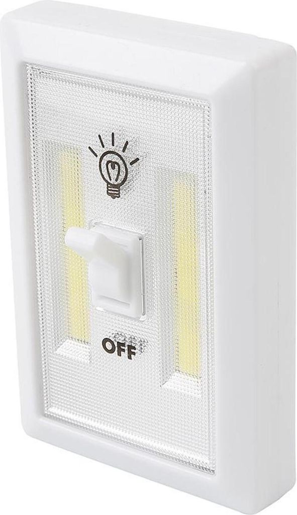 PROREGAL Nachtlicht, kabellose Schalterlicht, Notlicht SL1063, 2XCOB 200 LM, 3XAAA, Sellbox 12Ks